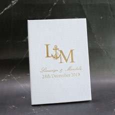 Gold Mirror Acrylic With Velvet Holder Wedding Invitation Rectangle Customized